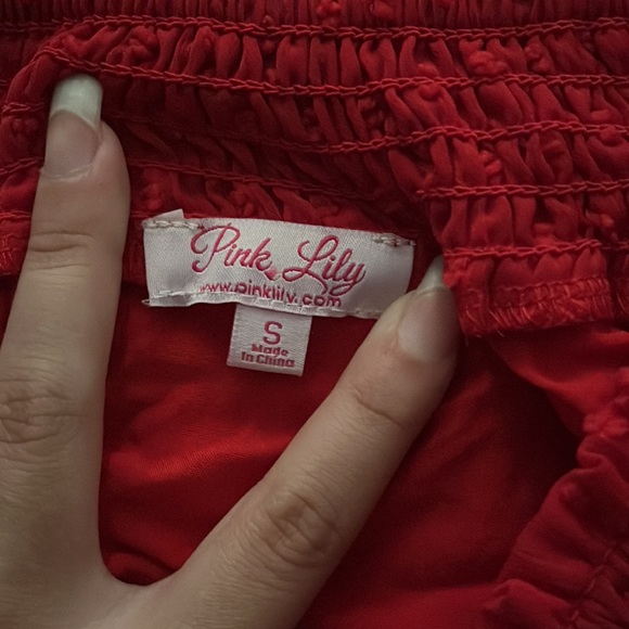 Pink Lily Top, Size Small, Color Red - Picture 2 of 4